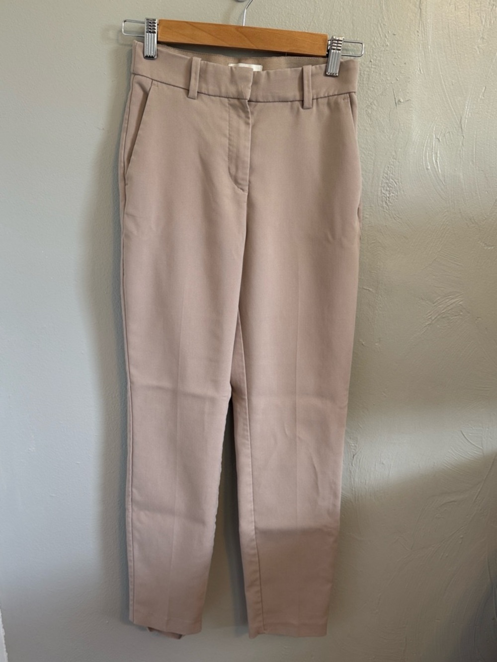 H&M khaki straight leg pants